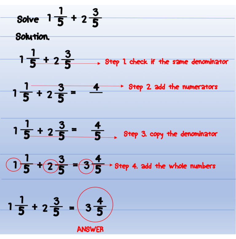 how to add and subtract a fraction and whole number