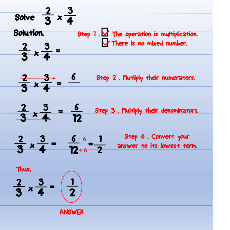 Multiplying Fractions Examples No 1 MATH LOVER