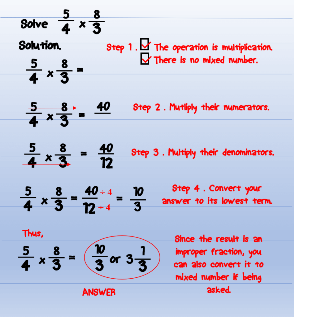 How to Multiply Fractions - Examples 3
