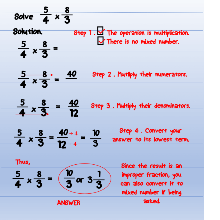 Multiplying Fractions – Examples 3 | MATH LOVER