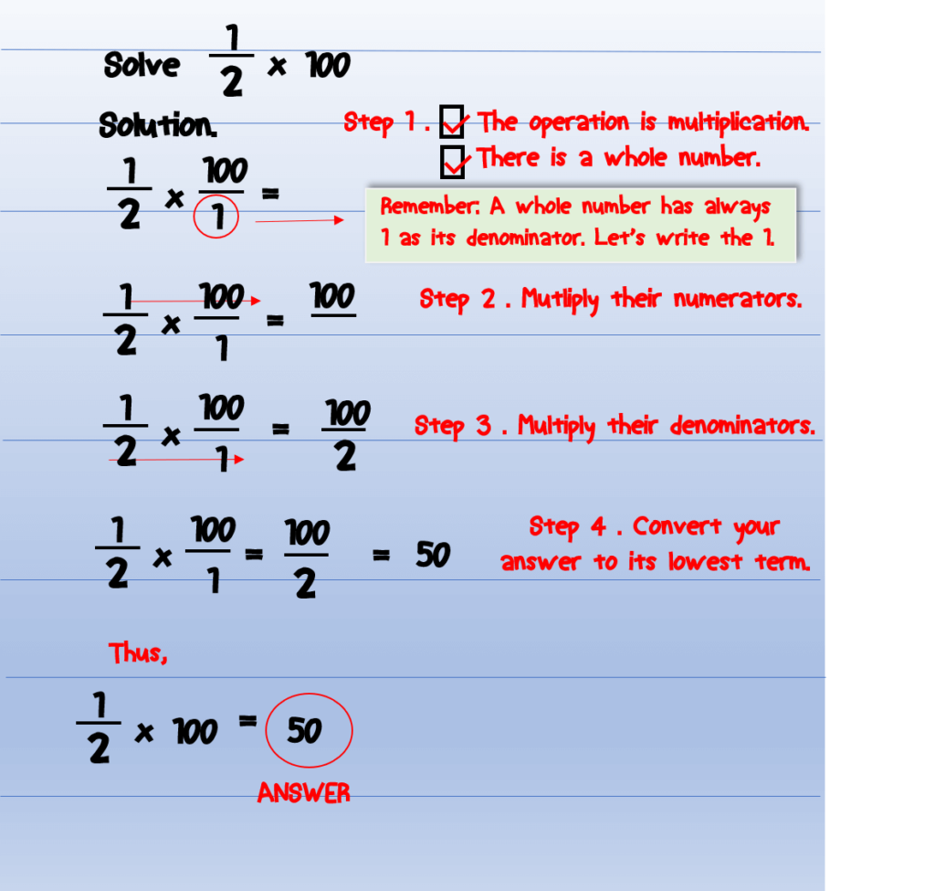 Multiplying Fractions - Examples 4