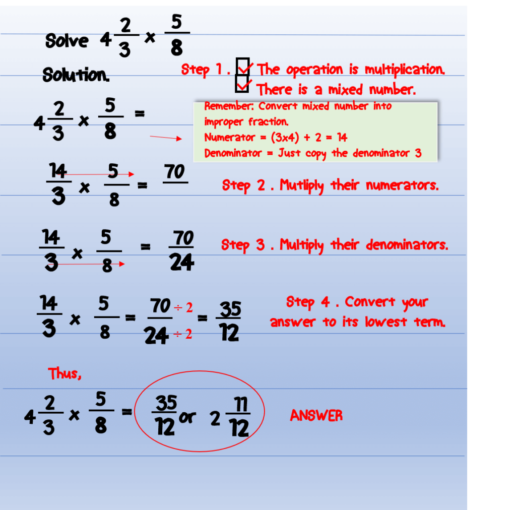 How to Multiply Fractions- Examples 7