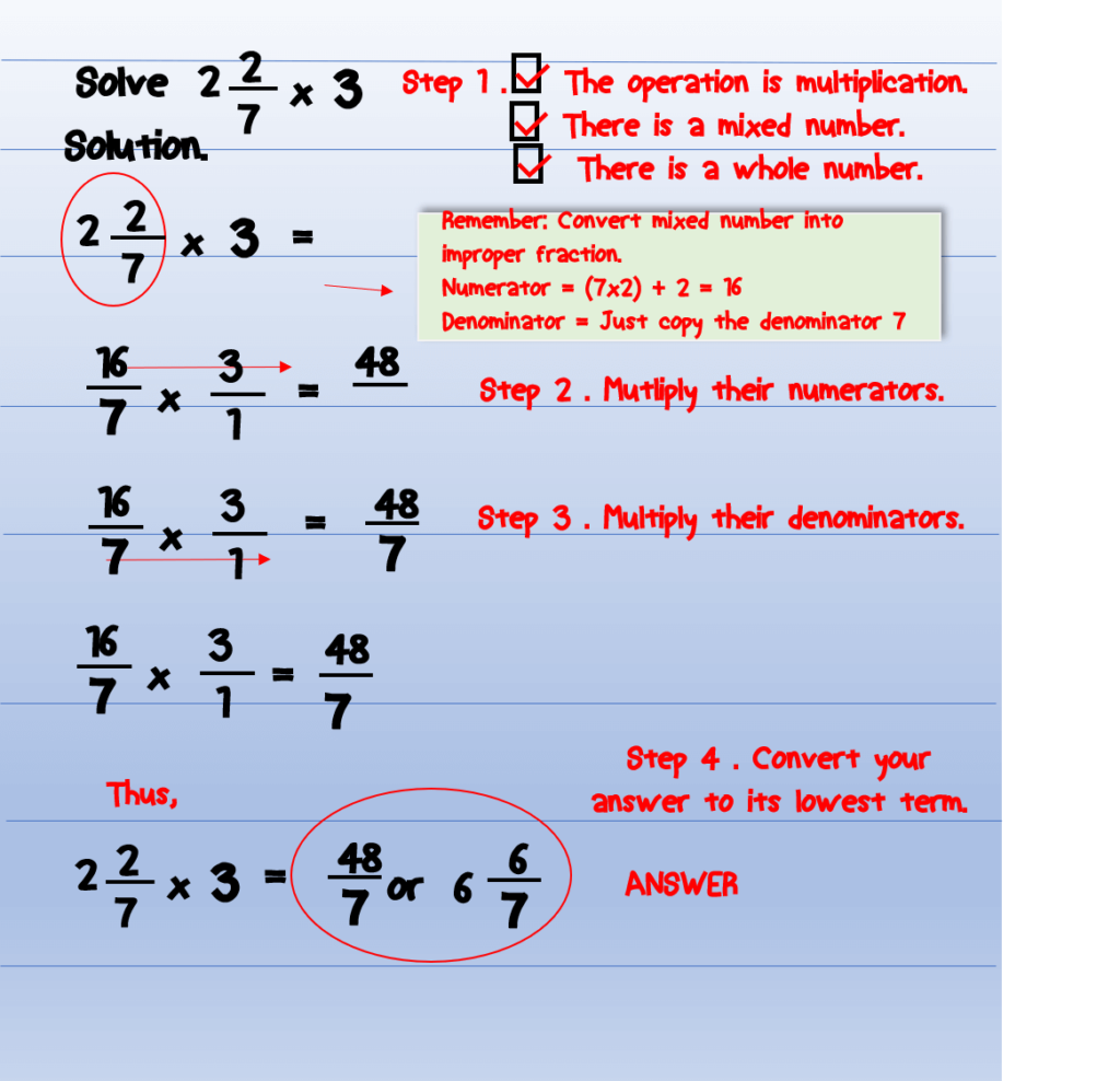 How to Multiply Fractions - Examples 9